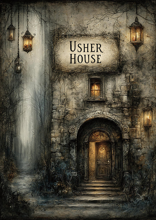 Torn Paper Scrapbooking Papers Edgar Allan Poe’s House TPB-005