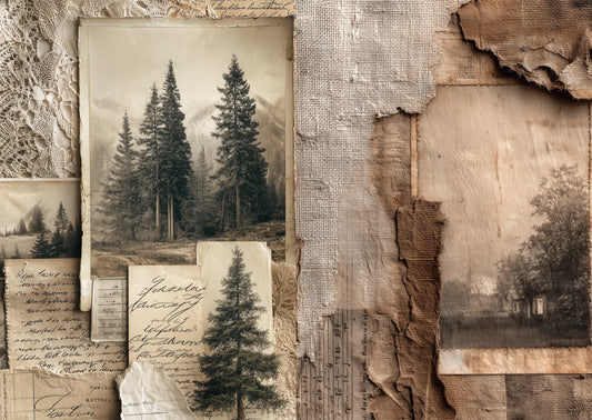 Torn Paper Scrapbooking Papers Timeless Paper Fragments TPB-012