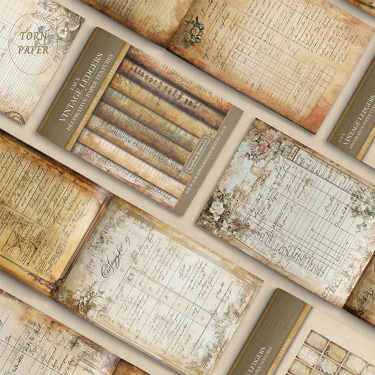 SBRC Decorative Paper Pad Faux Vintage Ledger SR 094