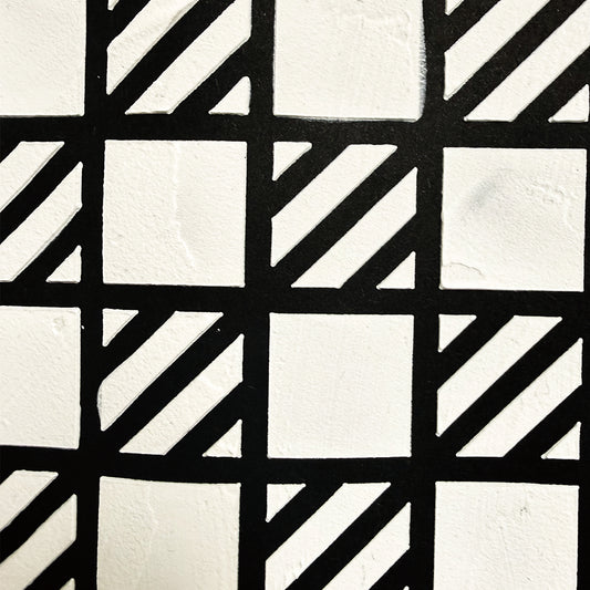 Torn Paper_ Stitched Plaid Stencil TPS 010