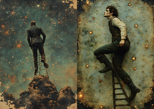 Torn Paper Scrapbooking Papers Surreal Starry Tales TPB-011