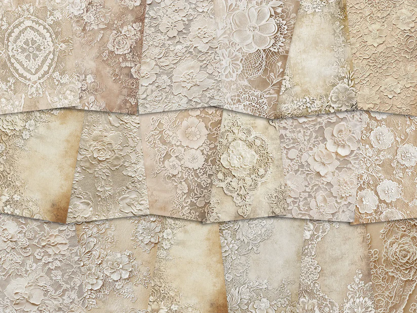 SBRC Decorative Paper Pad Beige Doilie SR 090