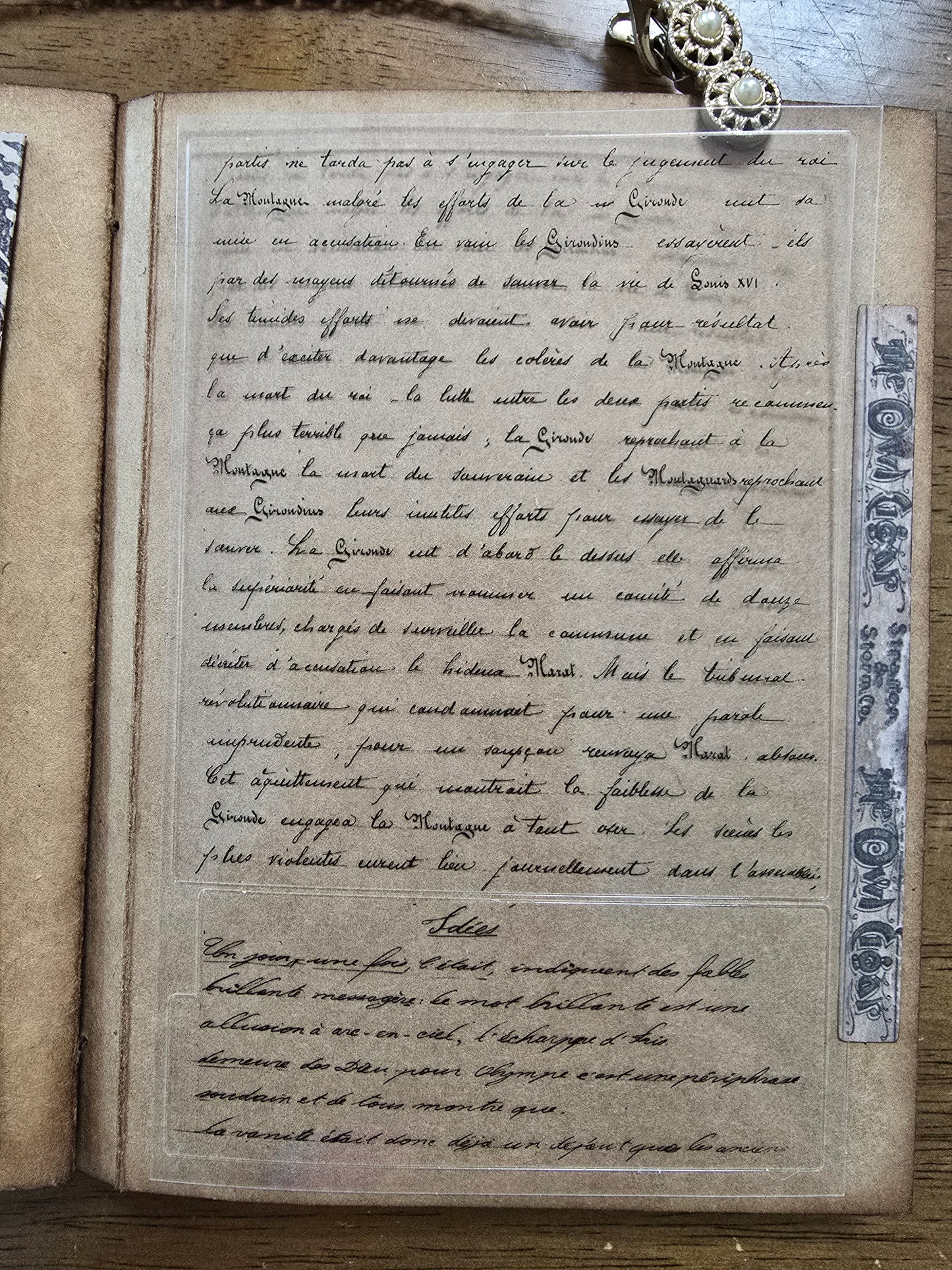 Torn Paper_ Sentimental Quotes 3D Print PET Stickerbook 10sheets TPM 041