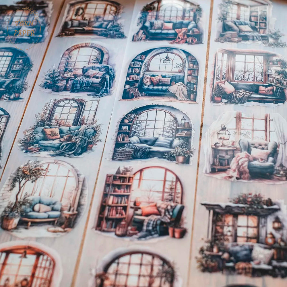London Gifties_ Cosy winter reading nooks PET Tape 10m[Whole] LG 140