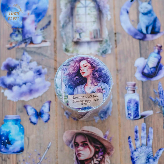 London Gifties_ Dreamy lavender magic PET Tape 10m[1Loop] LG 145