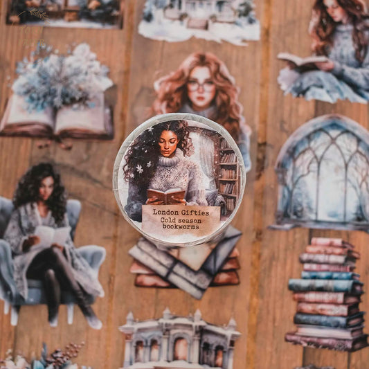 London Gifties_ Cold season bookworms matt PET Tape 10m[1Loop] LG 135