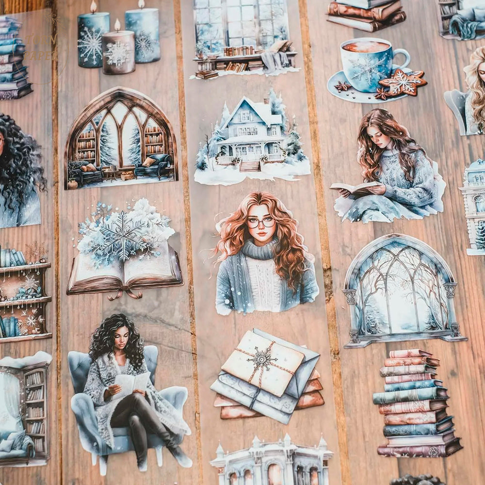 London Gifties_ Cold season bookworms matt PET Tape 10m[1Loop] LG 135