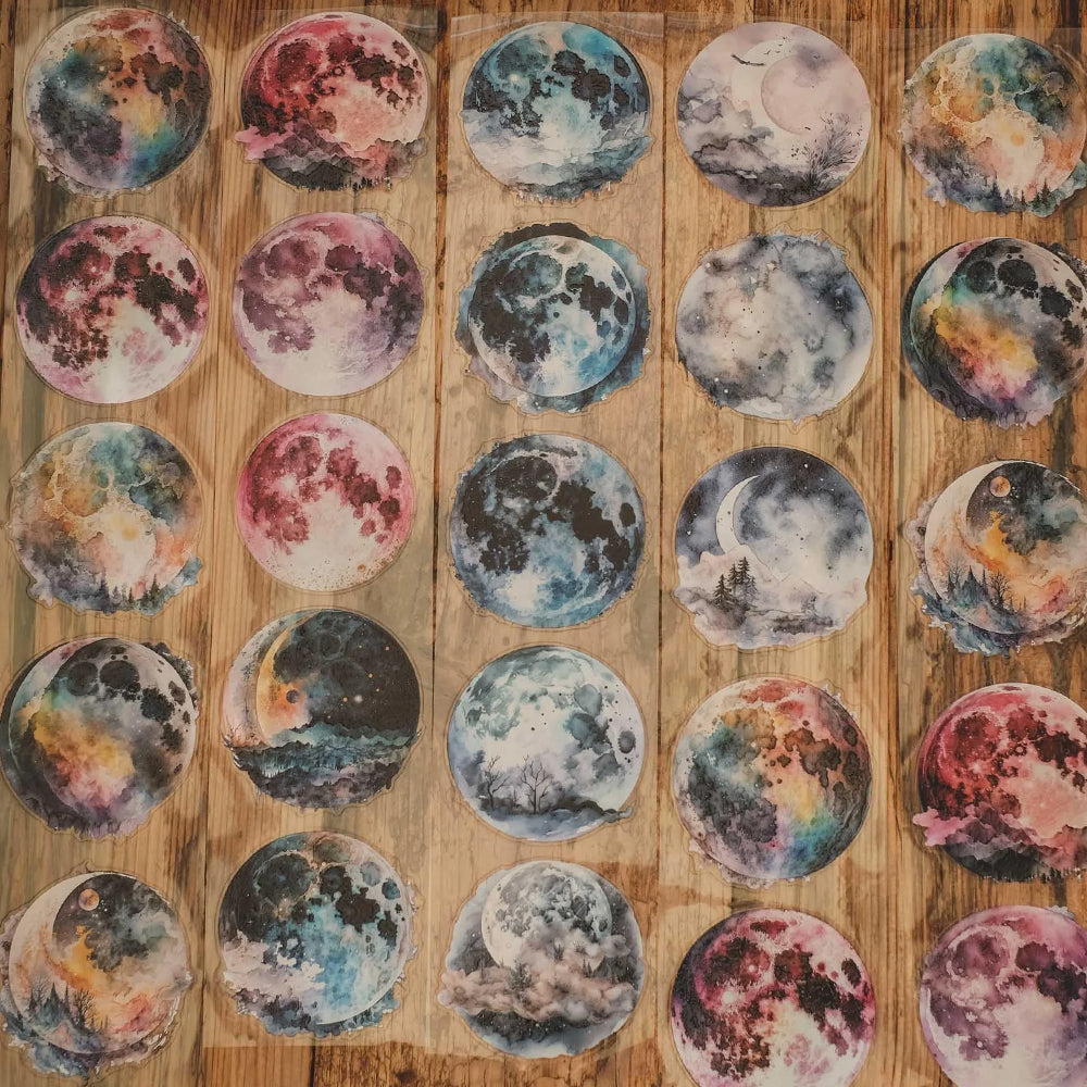 London Gifties_ Every new moons tells a story 3D Gloss Kiss Cut PET Tape 1Loop 125cm[1Loop] LG 536