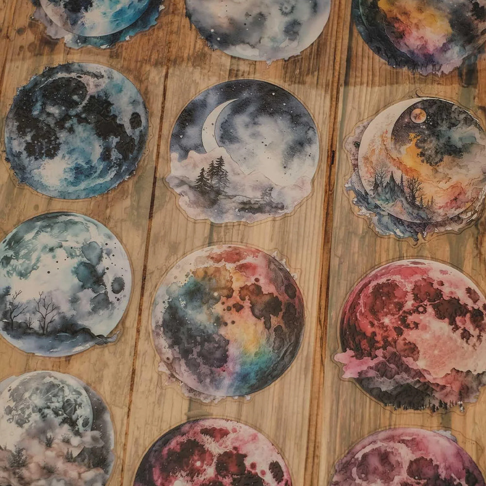 London Gifties_ Every new moons tells a story 3D Gloss Kiss Cut PET Tape 1Loop 125cm[1Loop] LG 536