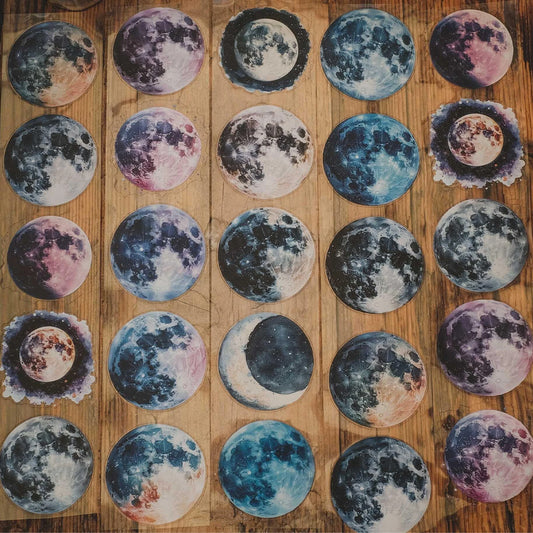 London Gifties_ Many moons ago 3D Gloss Kiss Cut PET Tape 10m[1Loop] LG 455
