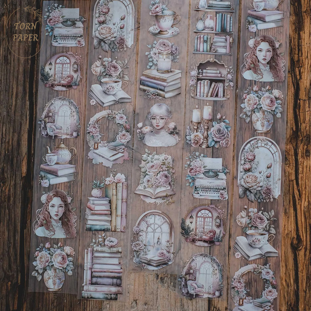 London Gifties_ Pale rose academia matte PET Tape[1Loop] LG 171