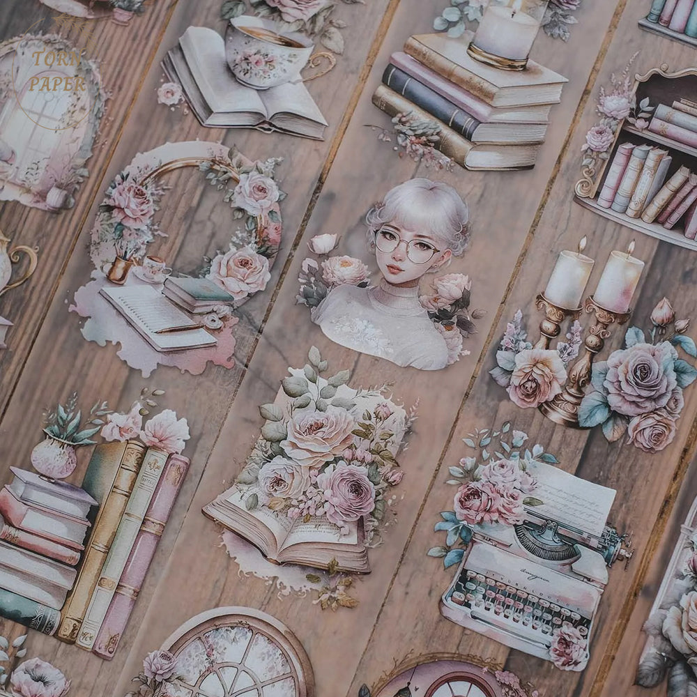London Gifties_ Pale rose academia matte PET Tape[1Loop] LG 171
