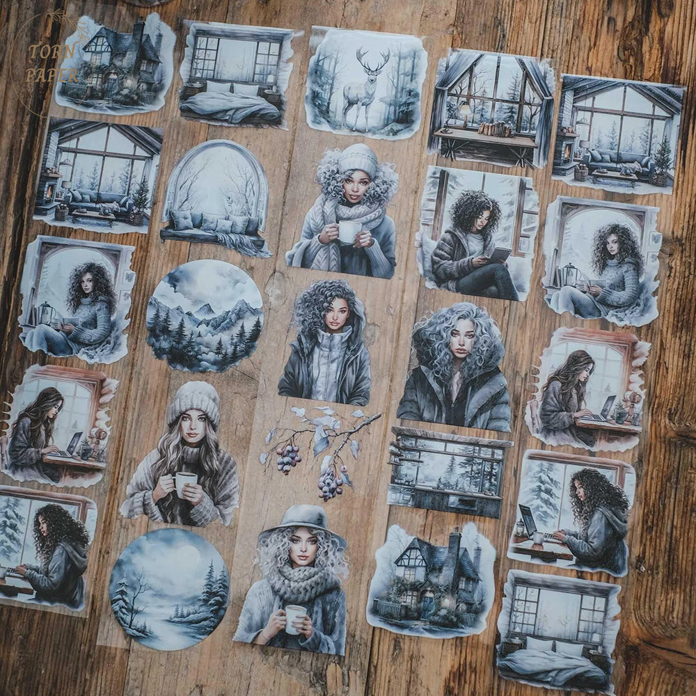 London Gifties_ Cosy foggy remote cottage 3D Gloss PET Tape 10m[Whole] LG 155