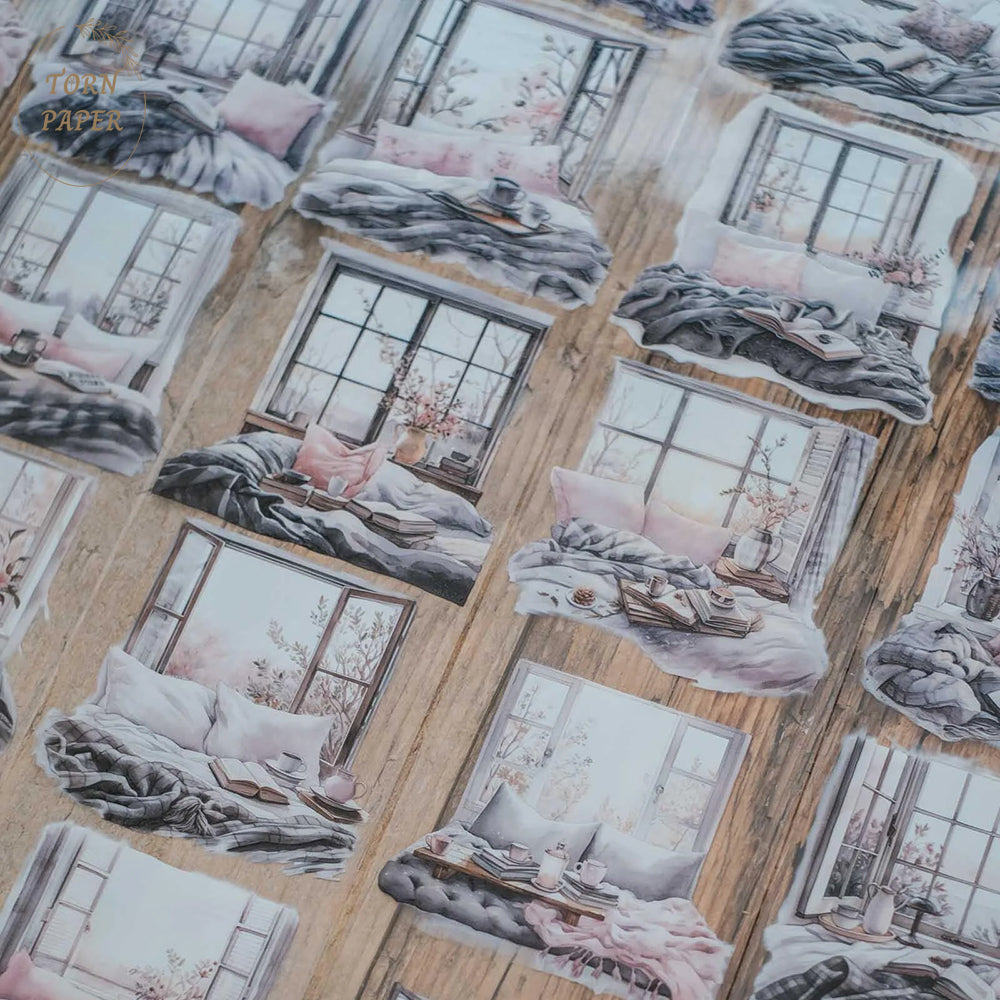 London Gifties_ Winter cosy morning sunrise 3D Gloss PET Tape 10m[Whole] LG 159