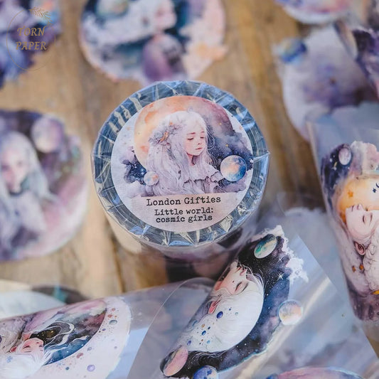 London Gifties_ Little world: cosmic girls Hologram PET Tape[1Loop] LG 162