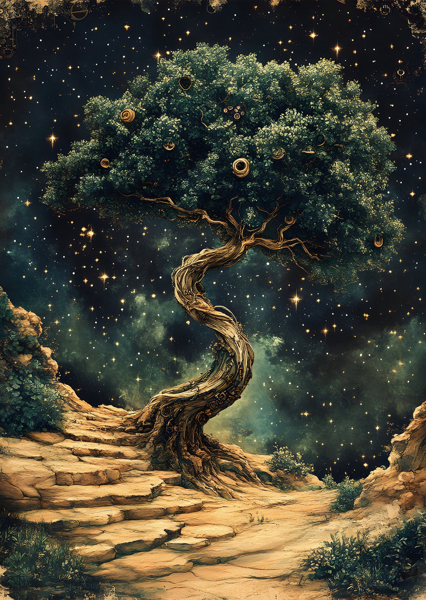 Torn Paper Scrapbooking Papers Surreal Starry Tales TPB-011