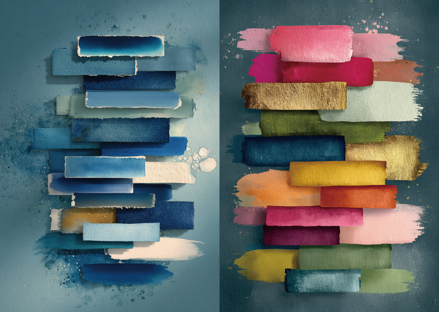 Torn Paper Scrapbooking Papers Dreamy Palette Layers TPB-004