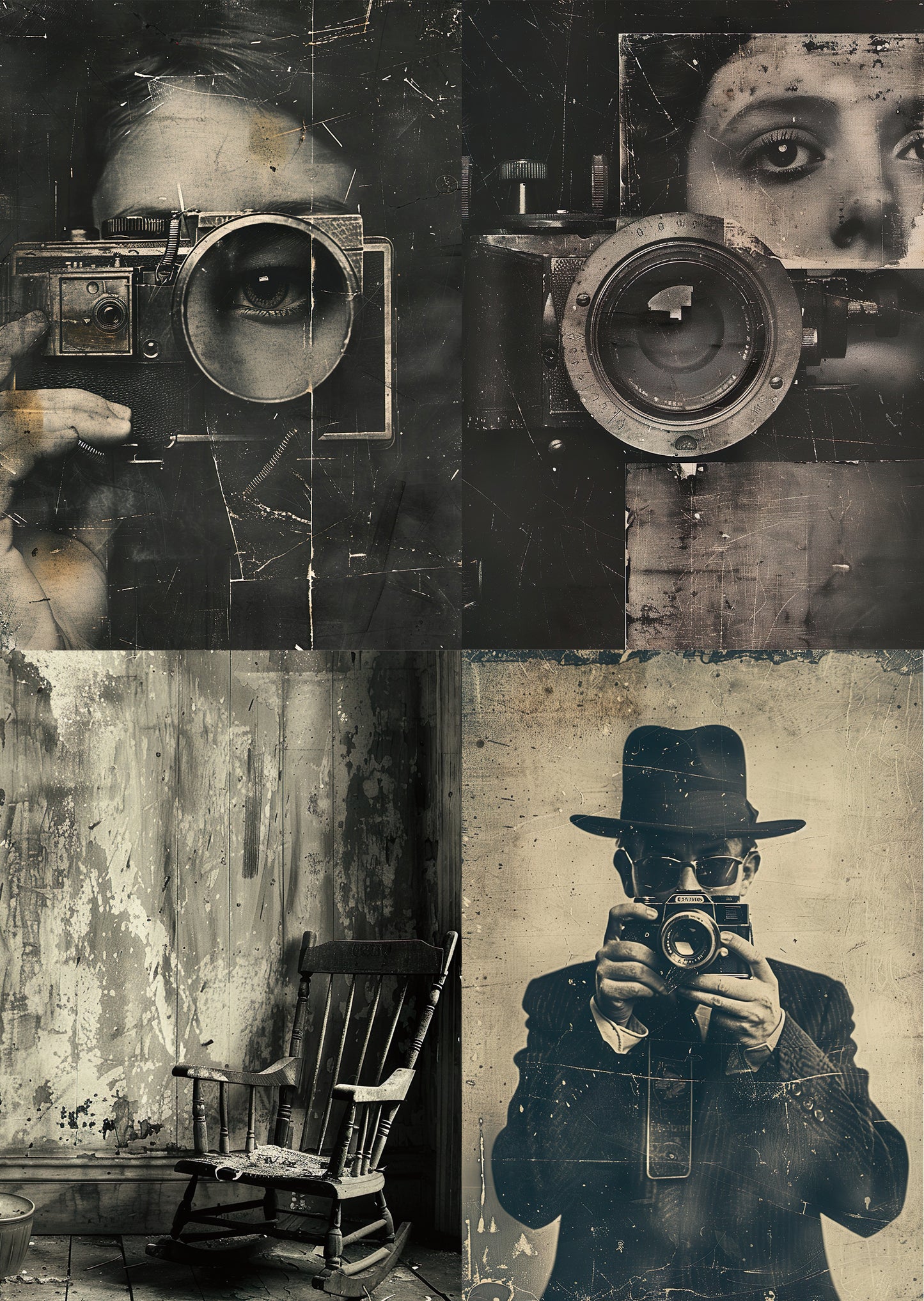 Torn Paper Scrapbooking Papers Faded Film Memories TPB-006