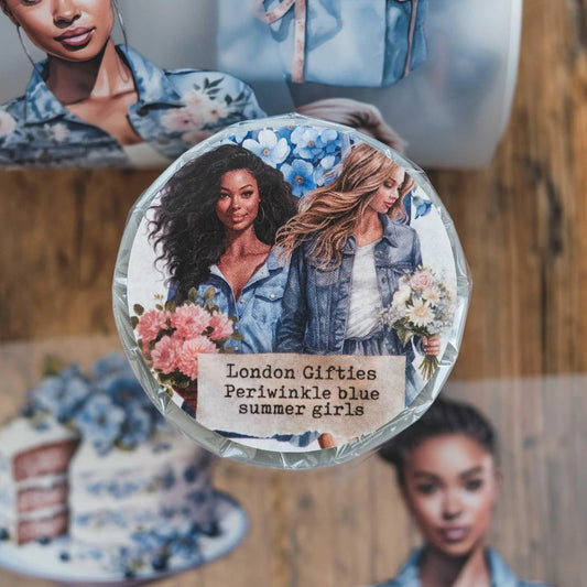 London Gifties_ Periwinkle blue summer girls 3D Gloss PET Tape 10m[Whole] LG 292