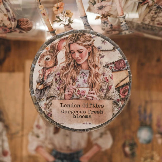 London Gifties_ Gorgeous fresh blooms 3D Gloss Kiss Cut PET Tape 10m[1Loop] LG 466