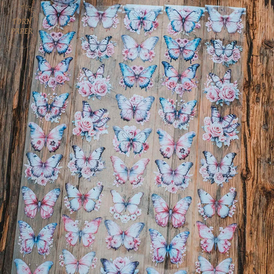 London Gifties_ Dreamy pink butterflies Hologram PET Tape 10m[Whole] LG 184