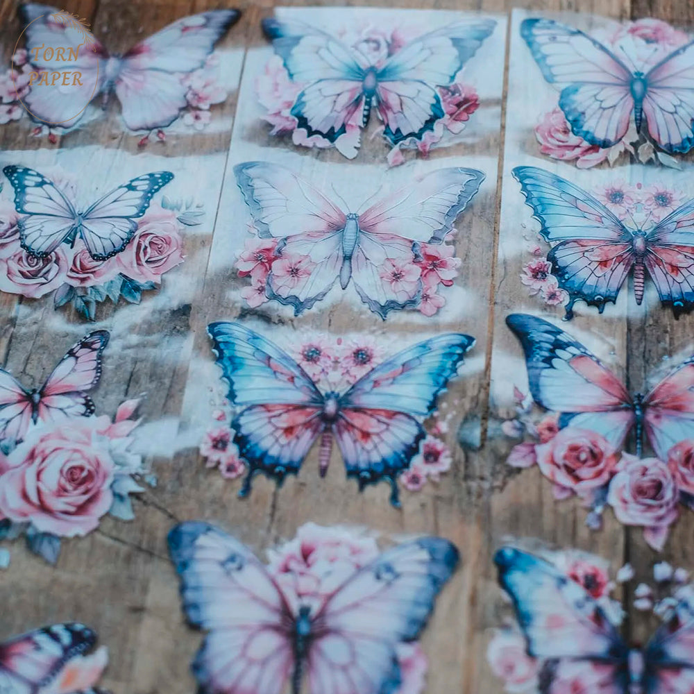 London Gifties_ Dreamy pink butterflies Hologram PET Tape 10m[Whole] LG 184