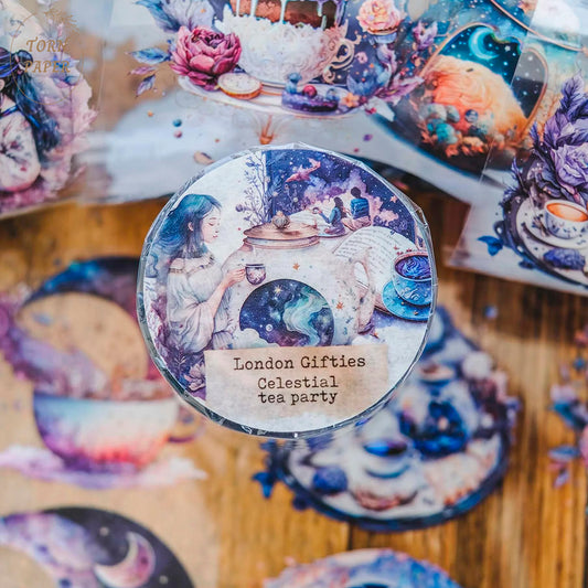 London Gifties_ Celestial tea party Hologram PET Tape 10m[Whole] LG 181