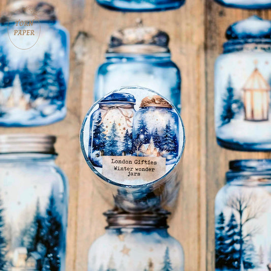London Gifties_ Winter wonder jars 3D Gloss PET Tape 10m[1Loop] LG 105