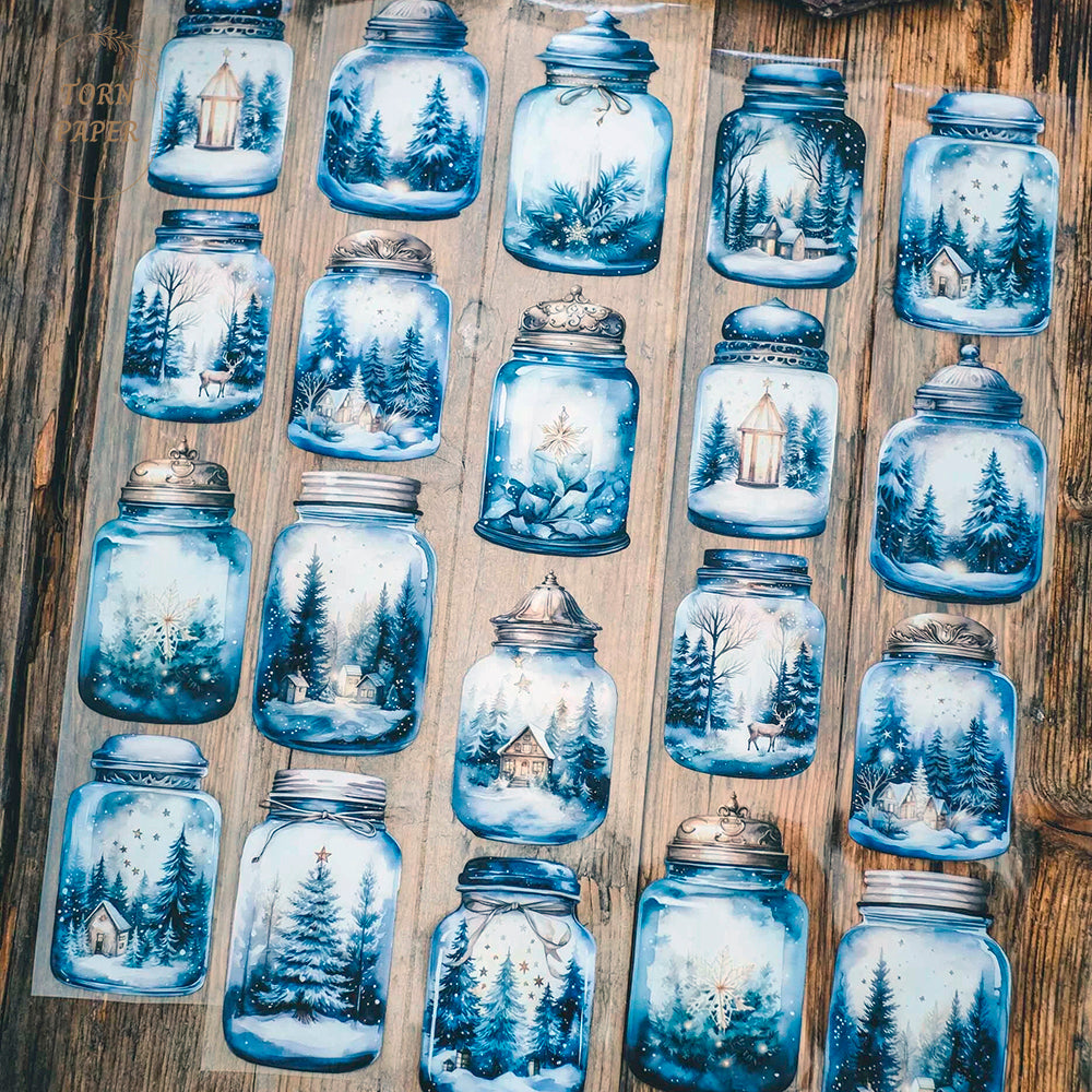 London Gifties_ Winter wonder jars 3D Gloss PET Tape 10m[1Loop] LG 105