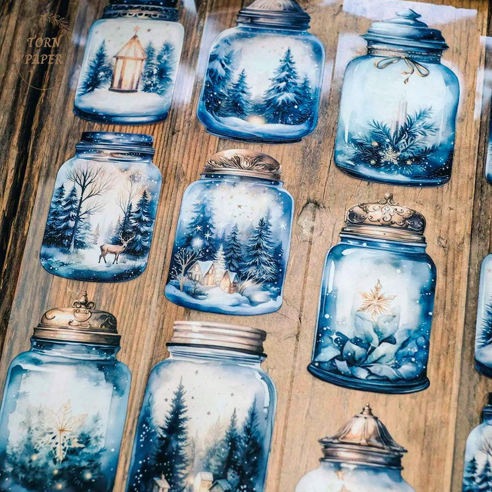 London Gifties_ Winter wonder jars 3D Gloss PET Tape 10m[1Loop] LG 105