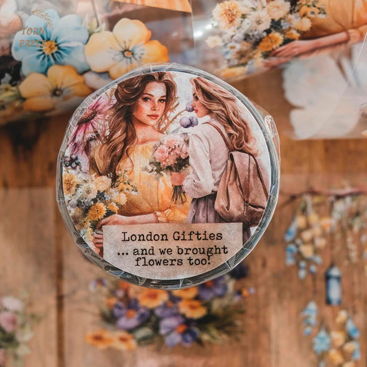 London Gifties_ and we brought flowers too 3D Gloss PET Tape 10m[Whole] LG 213
