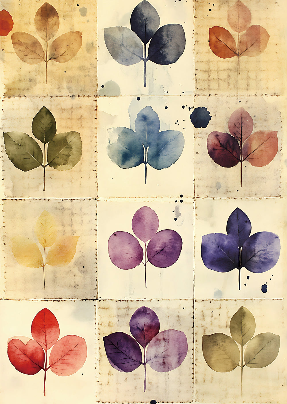 Torn Paper Scrapbooking Papers Color Theory TPB-027