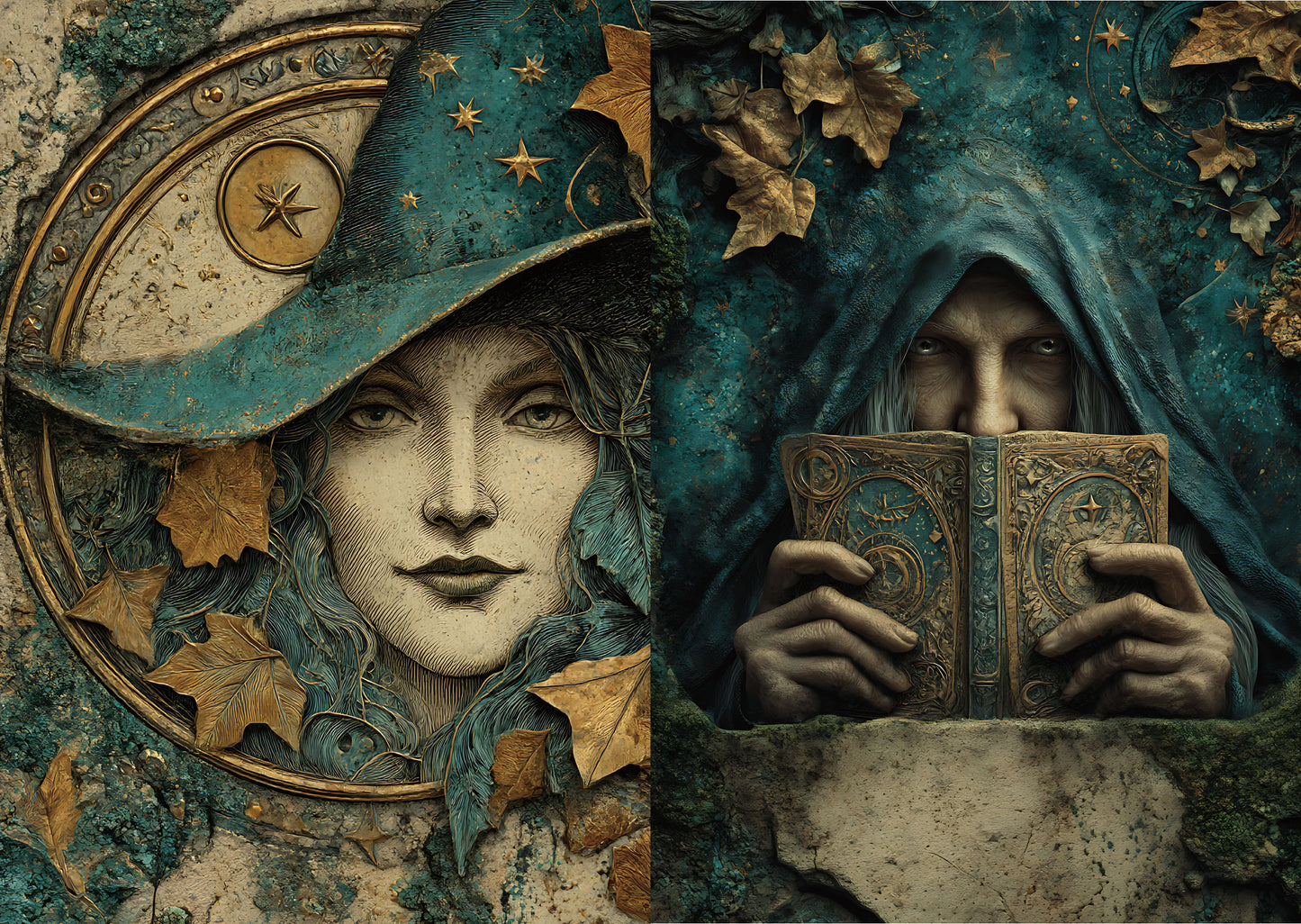 Torn Paper Scrapbooking Papers Witches’ Secret Garden TPB-015