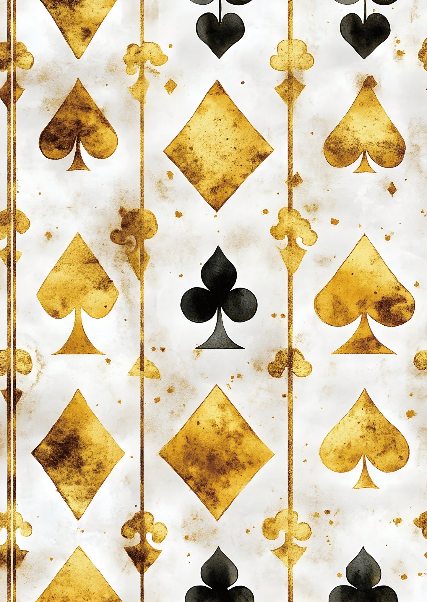 Torn Paper Scrapbooking Papers The Queen's Deck TPB-031