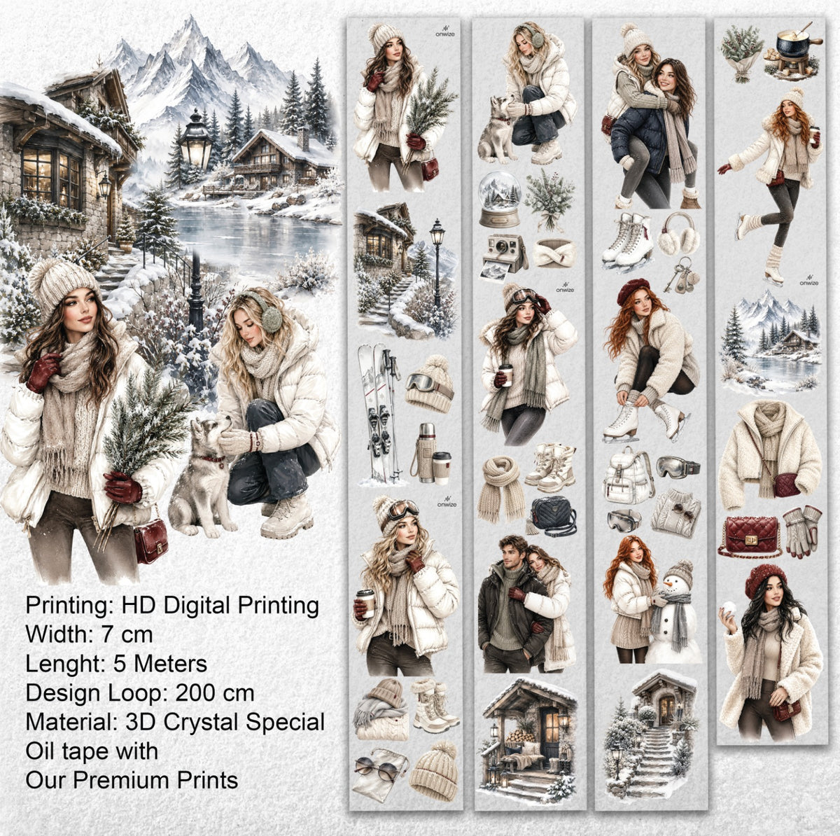 Onwize_ Journal Supplies Alpine Days 3D Crystal Ink OW 265[Whole]