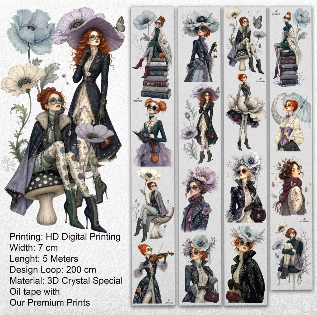 Onwize_ Journal Supplies Botanical Muse 3D Crystal Ink OW 262[Whole]