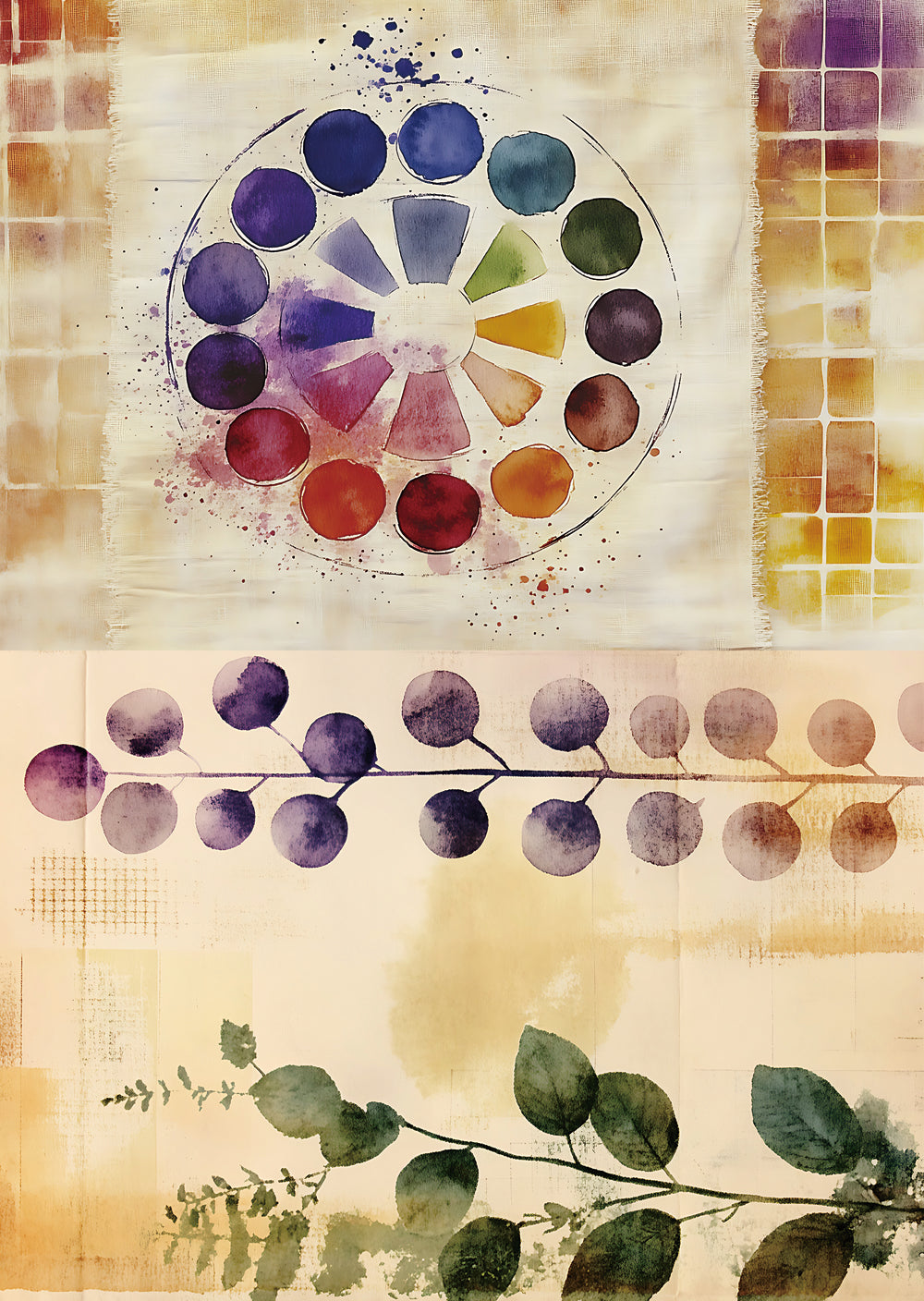 Torn Paper Scrapbooking Papers Color Theory TPB-027