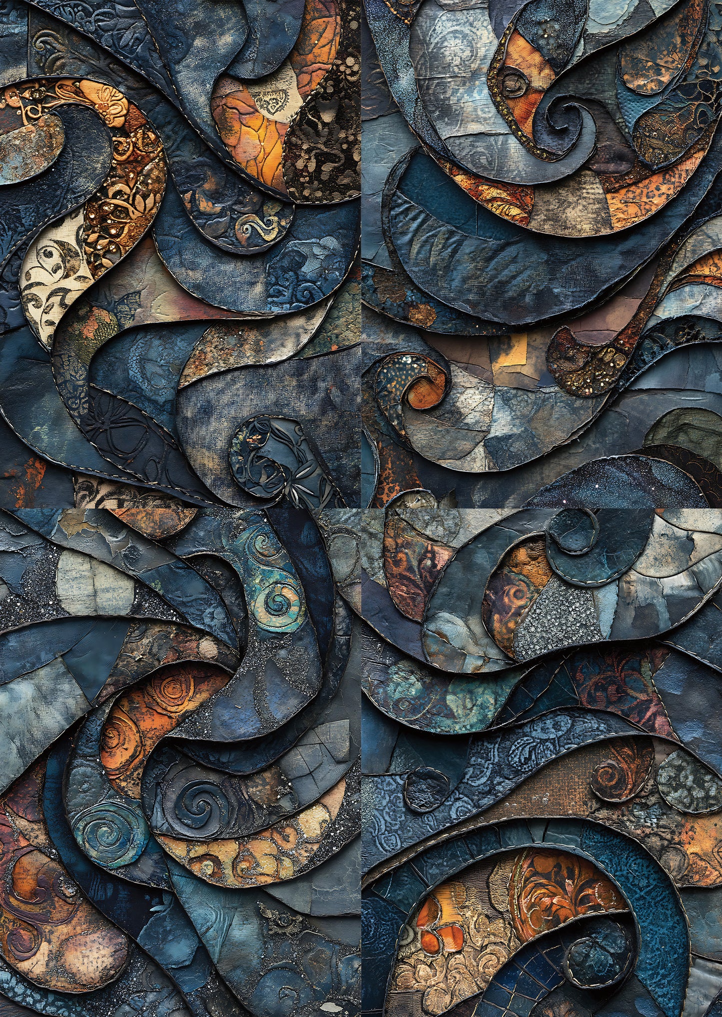 Torn Paper Scrapbooking Papers Artisan Texture Collection TPB-001