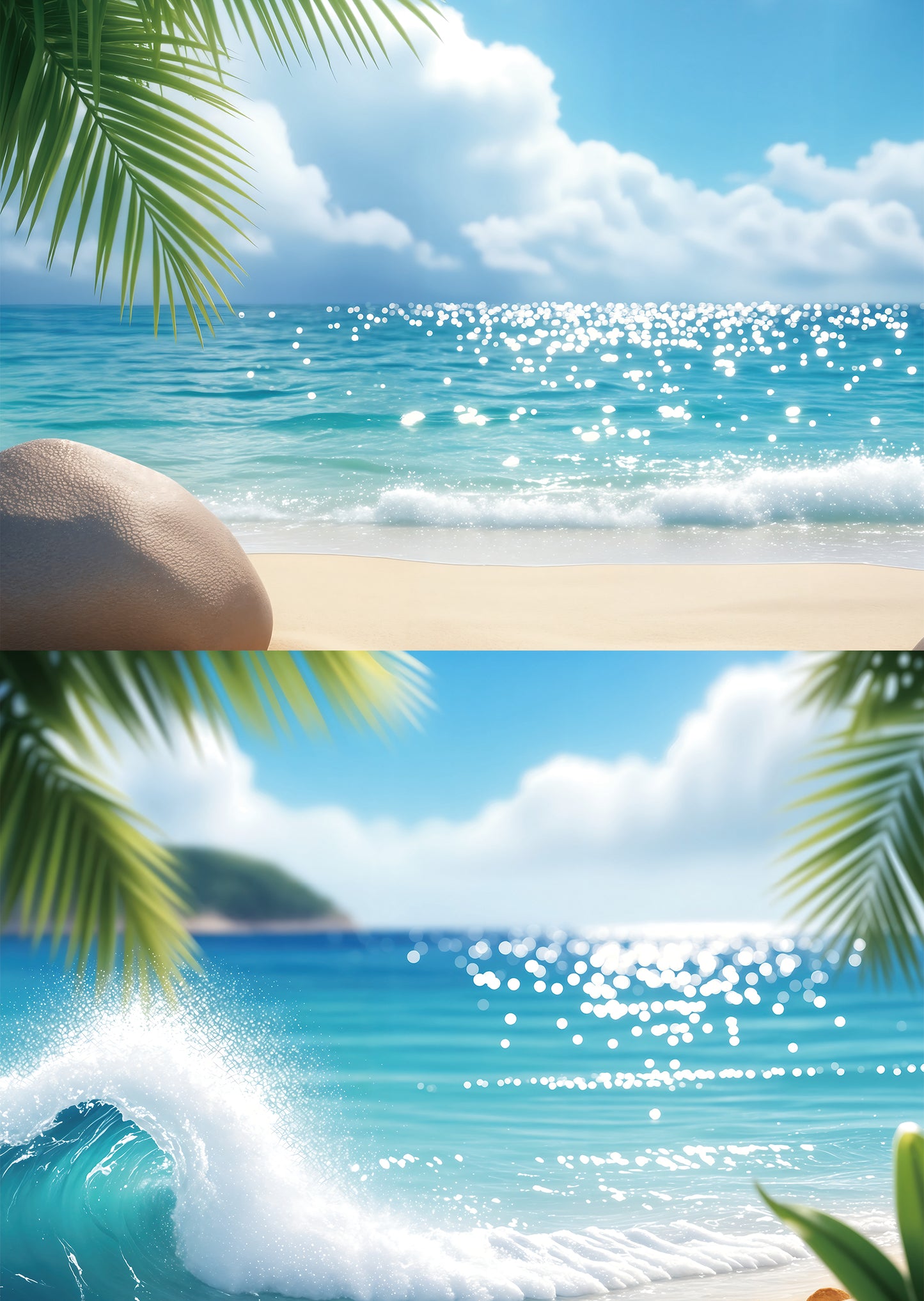 Torn Paper Scrapbooking Papers The Tropical Chapter TPB-032