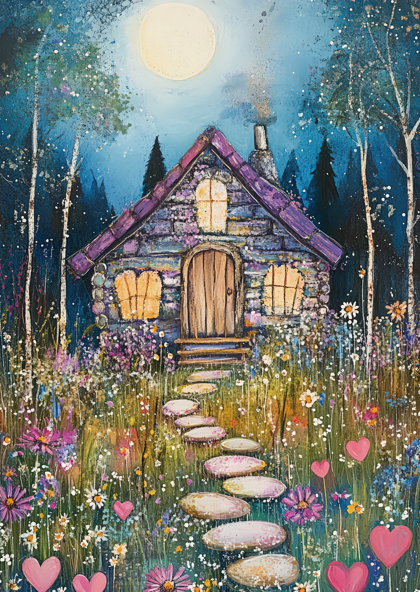 Torn Paper Scrapbooking Papers Soft Light, Soft Heart TPB-009