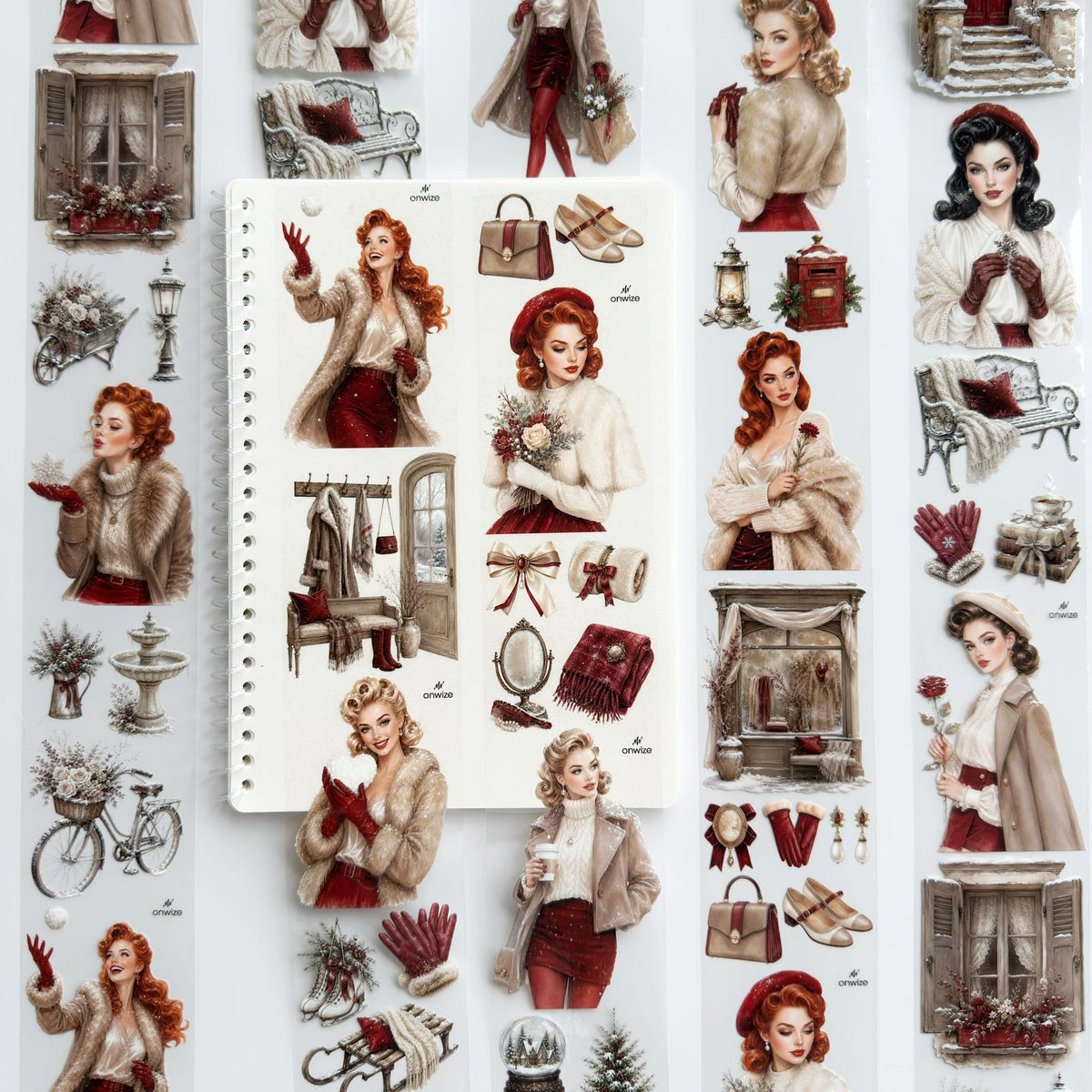 Onwize_ Journal Supplies Crimson Winter 3D Crystal Ink OW 266[1Loop]