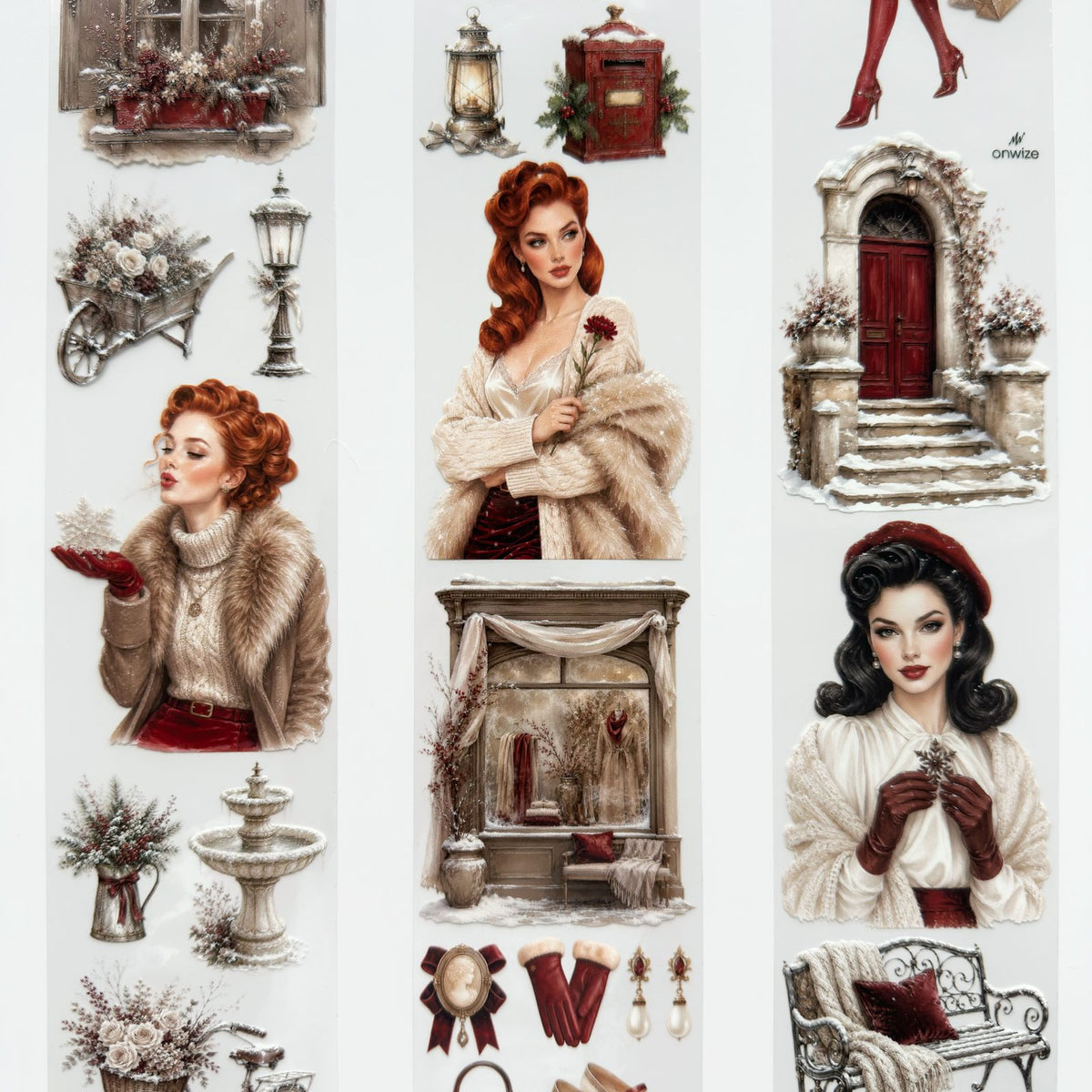 Onwize_ Journal Supplies Crimson Winter 3D Crystal Ink OW 266[1Loop]
