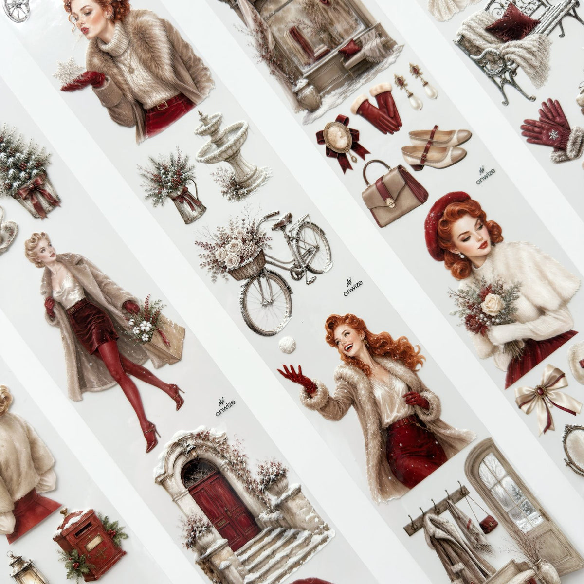 Onwize_ Journal Supplies Crimson Winter 3D Crystal Ink OW 266[1Loop]