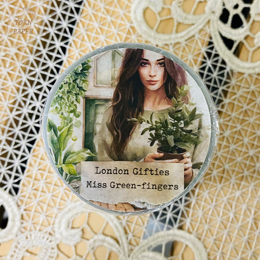 London Gifties_ Miss green fingers Matt PET Tape 10m[Whole] LG 118