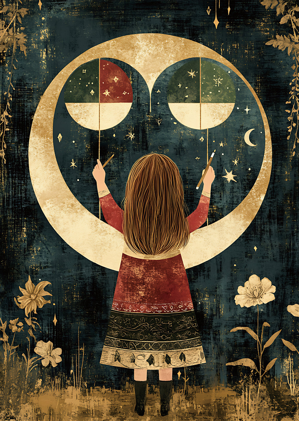 Torn Paper Scrapbooking Papers Whispers Beneath the Moon TPB-034