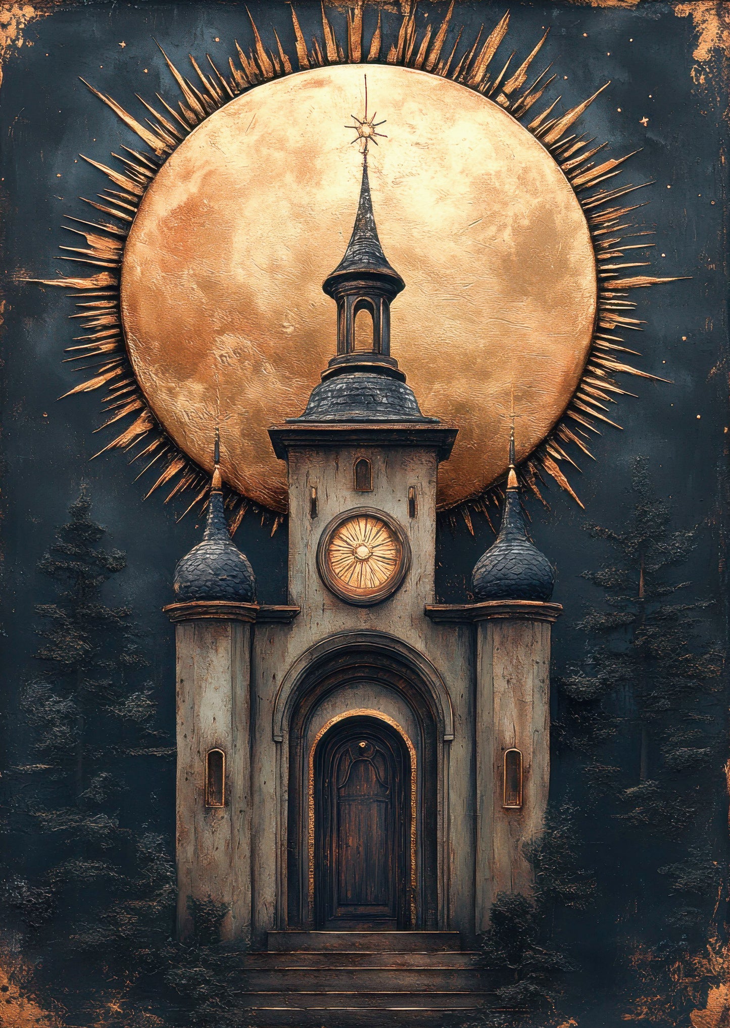 Torn Paper Scrapbooking Papers Nocturne of the Enchanted Forest TPB-008