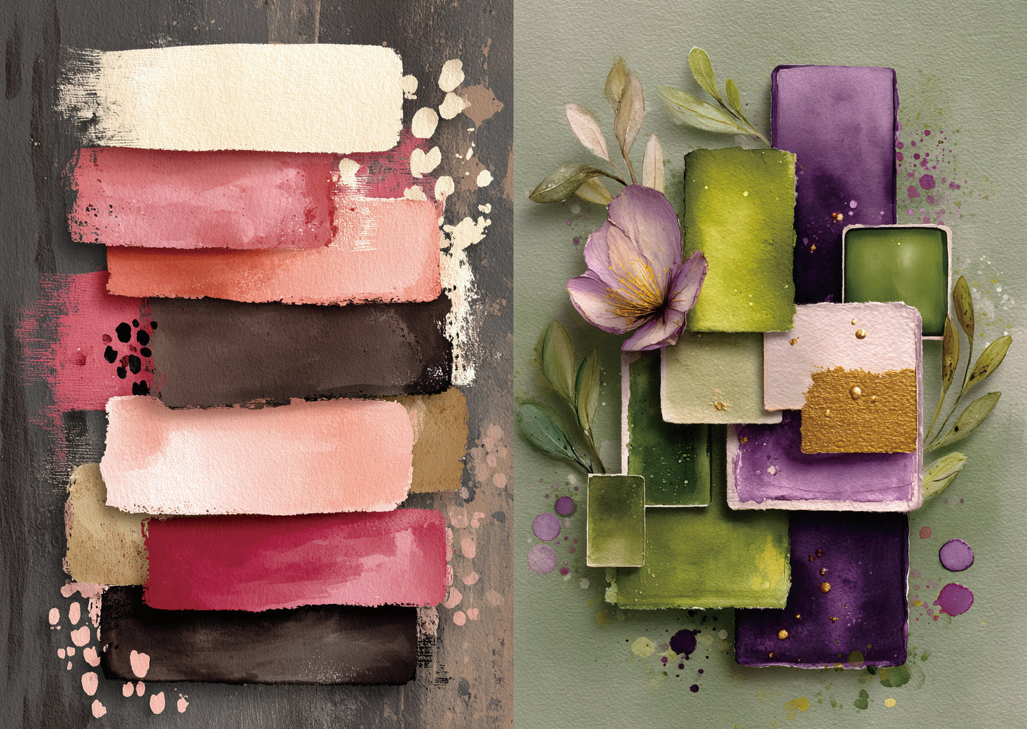 Torn Paper Scrapbooking Papers Dreamy Palette Layers TPB-004
