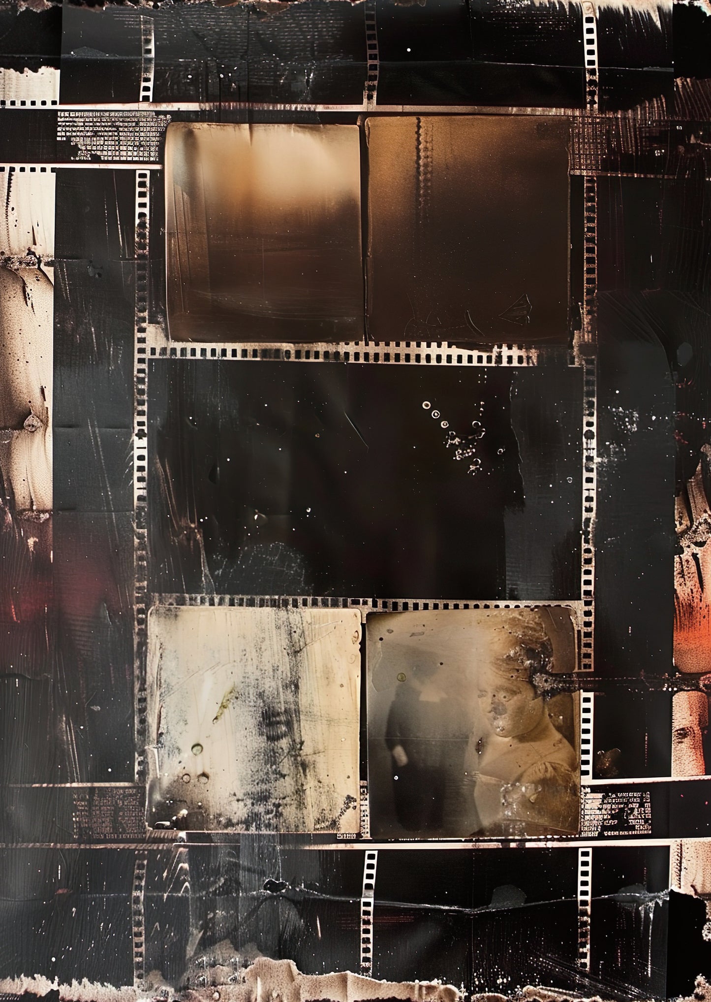 Torn Paper Scrapbooking Papers Faded Film Memories TPB-006