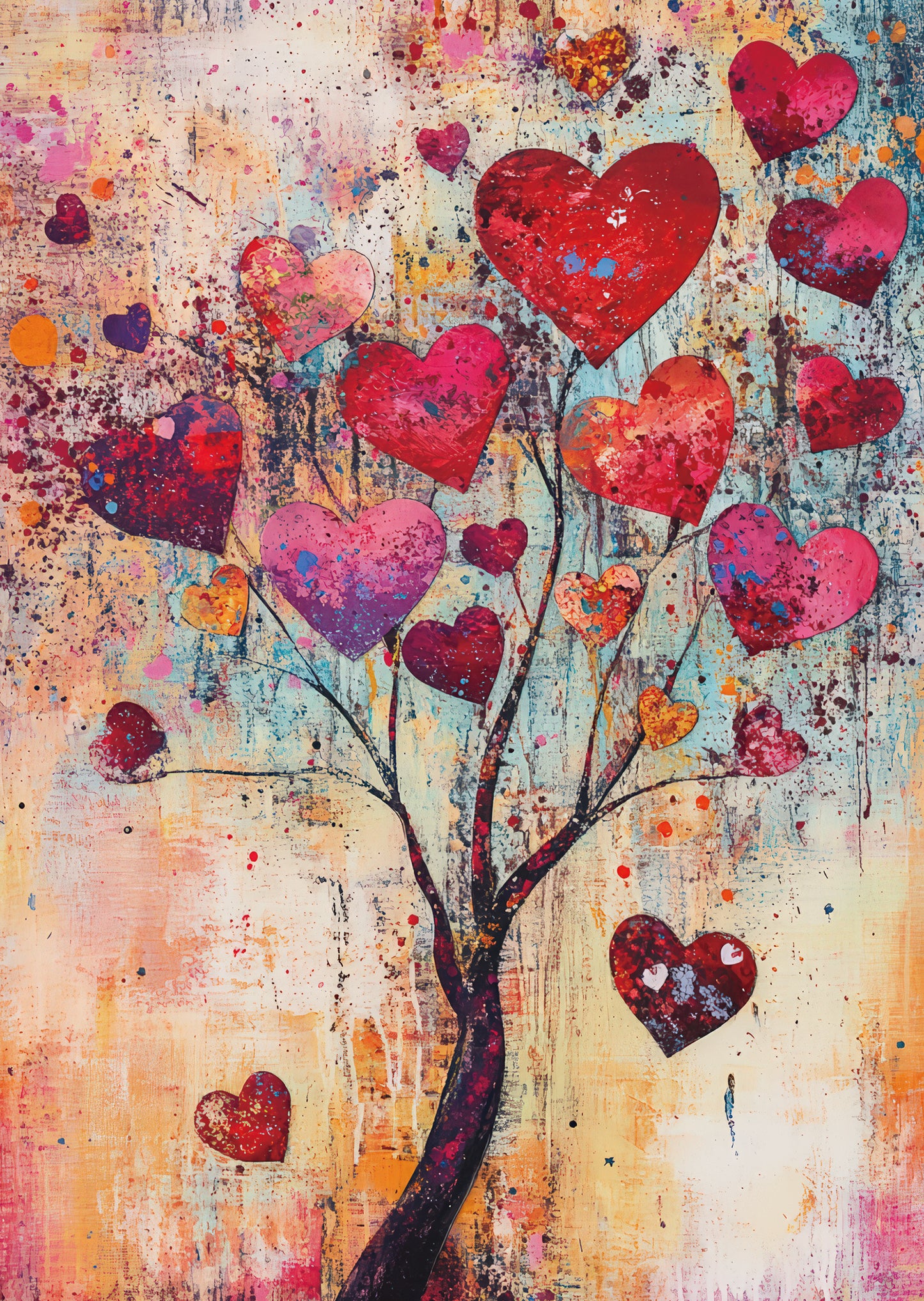 Torn Paper Scrapbooking Papers Soft Light, Soft Heart TPB-009