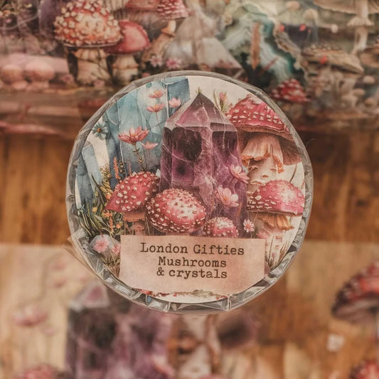 London Gifties_ Mushrooms & crystals 3D Gloss Kiss Cut PET Tape 5m[Whole] LG 535